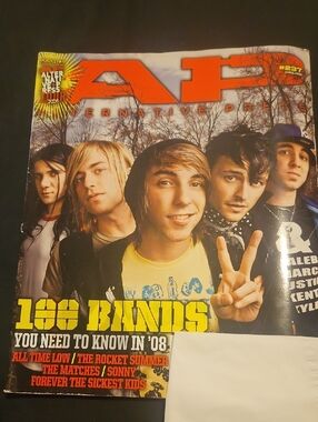 Alternative Press #237 April 2008 Magazine All Time Low Sonny Moore, etc